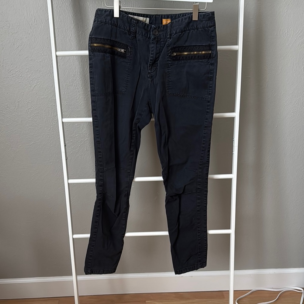 Anthropologie Black Cargo Pants